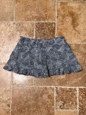 EleVen by Venus Williams Wimens Size XL Black & White Geometric Tennis Skort